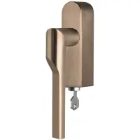 Formani Rivio by Gensler GL101-DKLOCK-O draaikiepgarnituur afsluitbaar rechtsdraaiend - PVD licht brons