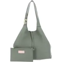 Coccinelle Leren schoudertas C-Easy Shopper Greenery mintgroen