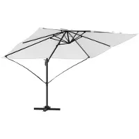 vidaXL Parasol 351 x 250 x 260 cm Polyester en Aluminium Zand
