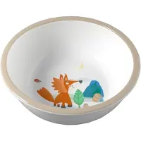 Haba kinderservies kom bos - melamine - antislip - kleurrijk - bosdieren.