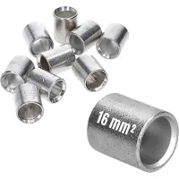 Kalitec Verpakking met 10 stuks L3-P parallelle connectoren 16 mm² I connector ongeïsoleerd I krimpconnector blanco I kabelconnector I industriële kwaliteit van de Duitse dealer
