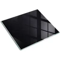 Tulup Glazen Snijplank - Zwart Prikbord Anti-Slip Snijplank - 60 x 52 cm - Snijplank Glas - Anti-Slip Snijplank - Snijplank van Glas - Serveerplank van glas - Kookbenodigdheden