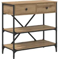 vidaXL Wandtafel Bruin 75 x 34,5 x 75 cm Hout