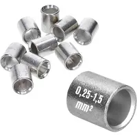 Kalitec Verpakking met 10 stuks L03-P parallelle connectoren 0,25-1,5 mm² I connector ongeïsoleerd I krimpconnector blanco I kabelconnector I industriële kwaliteit van de Duitse dealer