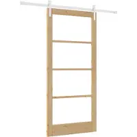 vidaXL Schuifdeur ORKDAL Naturel 93 x 202 cm
