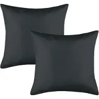 Stof Textile sierkussen Hawaii - 4x - antraciet - 40 x 40 cm - bank kussens - binnen/buiten - polyester