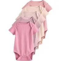 Next Rompertje/body rosa / poederroze / oudroze / pastelroze / lichtroze