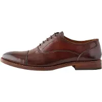 Next Leren Oxford-schoenen met neusstuk en contrastzool