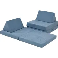En.casa Speelbank Norhulta 5-delig kinderbank 120x66x45,5 cm blauw []