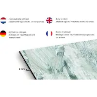 KitchenYeah Spatscherm keuken 120x80 cm - Kookplaat achterwand Tuindecoratie - Verf - Abstract - Muurbeschermer - Spatwand fornuis - Hoogwaardig aluminium