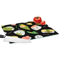 KitchenYeah Glazen Snijplank - 39x28 - Kawaii - Sushi - Patronen - Snijplanken Glas