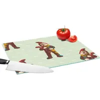 KitchenYeah Glazen Snijplank - 39x28 - Kabouter - Patronen - Tuin - Snijplanken Glas