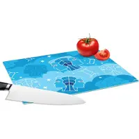 KitchenYeah Glazen Snijplank - 28x20 - Zodiac - Tweeling - Design - Snijplanken Glas