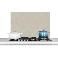 KitchenYeah Spatscherm keuken 80x55 cm - Kookplaat achterwand Steen - Beton print - Patronen - Muurbeschermer - Spatwand fornuis - Hoogwaardig aluminium