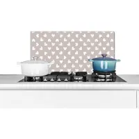 KitchenYeah Spatwand - Patronen - Figuren - Hart - Design - Keuken - 60x30 cm - Spatscherm