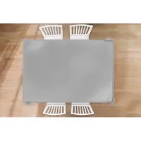 KitchenYeah Tafelkleed - Tafellaken - 220x150 cm - Grijs - Effen print - Binnen en Buiten