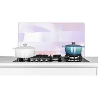 KitchenYeah Spatscherm keuken 90x45 cm - Kookplaat achterwand Pastel - Verf - Design - Muurbeschermer - Spatwand fornuis - Hoogwaardig aluminium