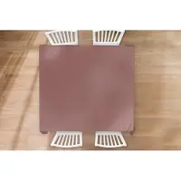 KitchenYeah Tafelkleed - Tafellaken - 180x180 cm - Terracotta - Patronen - Roze - Binnen en Buiten