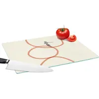 KitchenYeah Glazen Snijplank - 39x28 - Liefde - Vintage - Koppel - Design - Snijplanken Glas