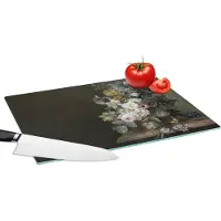 KitchenYeah Glazen Snijplank - 39x28 - Bloemen - Eelke Jelles Eelkema - Oude meesters - Snijplanken Glas