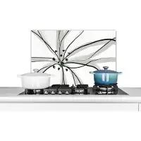 KitchenYeah Spatscherm keuken - Pastel - Bloem - Abstract - Keuken - Spatwand - 60x40 cm - Achterwand keuken