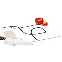 KitchenYeah Glazen Snijplank - 39x28 - Abstract - Pastel - Minimalisme - Snijplanken Glas