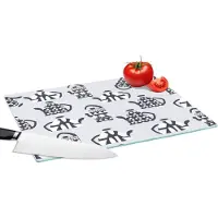 KitchenYeah Glazen Snijplank - 39x28 - Theepot - Patronen - Thee - Snijplanken Glas