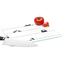 KitchenYeah Glazen Snijplank - 28x20 - Kat - Patronen - Muis - Jongens - Meisjes - Kinderen - Kind - Snijplanken Glas
