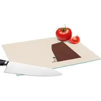KitchenYeah Glazen Snijplank - 28x20 - Vintage - Pastel - Jongen - Snijplanken Glas