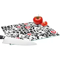 KitchenYeah Glazen Snijplank - 28x20 - Patronen - Hond - Quote - Jongens - Meisjes - Kinderen - Kids - Snijplanken Glas