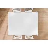 KitchenYeah Tafelkleed - Tafellaken - 260x180 cm - Wit - Kleuren - Neutraal - Binnen en Buiten