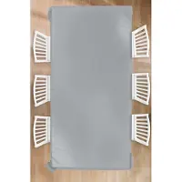 KitchenYeah Tafelkleed - Tafellaken - 150x300 cm - Interieur - Grijs - Licht - Binnen en Buiten