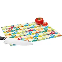 KitchenYeah Glazen Snijplank - 39x28 - Patronen - Trekker - Kleuren - Jongetje - Jongens - Kinderen - Kids - Snijplanken Glas