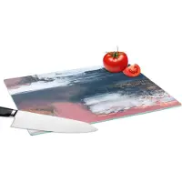 KitchenYeah Glazen Snijplank - 39x28 - Abstract - Verf - Design - Snijplanken Glas