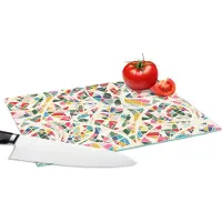KitchenYeah Glazen Snijplank - 28x20 - Mozaïek - Abstract - Patroon - Snijplanken Glas