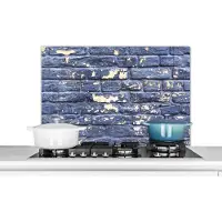 KitchenYeah Spatscherm - Bakstenen - Verf - Muur - Stenen - Spatwand - Keuken achterwand - 90x60 cm