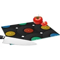 KitchenYeah Glazen Snijplank - 28x20 - Platen - Muziek - Patronen - Snijplanken Glas