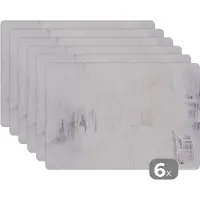 KitchenYeah Placemat - Verf - Design - Abstract - Placemats - Onderleggers - 45x30 cm - 6 stuks