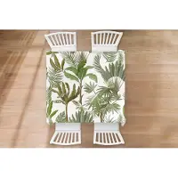 KitchenYeah Tafelkleed - Tafellaken - 120x120 cm - Jungle - Palmboom - Bananenplant - Kinderen - Natuur - Planten - Binnen en Buiten