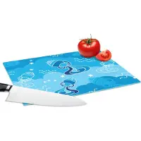 KitchenYeah Glazen Snijplank - 28x20 - Aquarius - Design - Zodiac - Snijplanken Glas