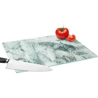 KitchenYeah Glazen Snijplank - 39x28 - Tuindecoratie - Verf - Abstract - Snijplanken Glas