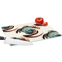 KitchenYeah Glazen Snijplank - 39x28 - Patronen - Abstract - Verf - Snijplanken Glas
