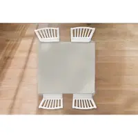 KitchenYeah Tafelkleed - Tafellaken - 100x100 cm - Grijs - Licht - Herfst - Binnen en Buiten