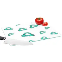 KitchenYeah Glazen Snijplank - 39x28 - Weegschaal - Zodiac - Astrologie - Snijplanken Glas