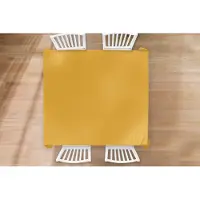KitchenYeah Tafelkleed - Tafellaken - 180x180 cm - Okergeel - Herfst - Interieur - Binnen en Buiten