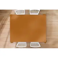 KitchenYeah Tafelkleed - Tafellaken - 260x180 cm - Bruin - Aardetint - Effen kleur - Binnen en Buiten