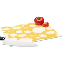 KitchenYeah Glazen Snijplank - 28x20 - Popcorn - Quotes - Patronen - Pop - Snijplanken Glas