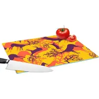 KitchenYeah Glazen Snijplank - 39x28 - Patronen - Hert - Kleuren - Snijplanken Glas