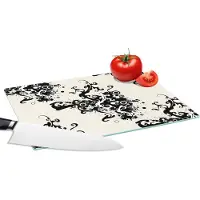 KitchenYeah Glazen Snijplank - 28x20 - Patronen - Zen - Abstract - Snijplanken Glas
