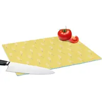 KitchenYeah Glazen Snijplank - 39x28 - Bloemen - Pastel - Patronen - Snijplanken Glas